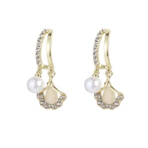 Ginkgo leaf earrings