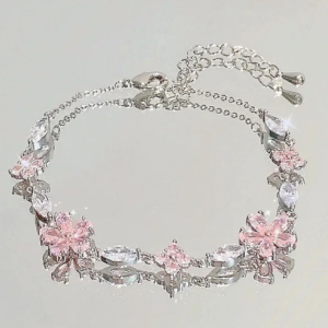 Romantic Peach Blossom Bracelet